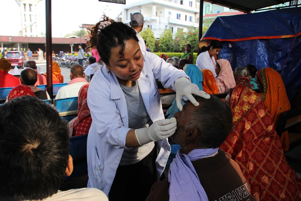 Cataract surgery of 56 patients completed