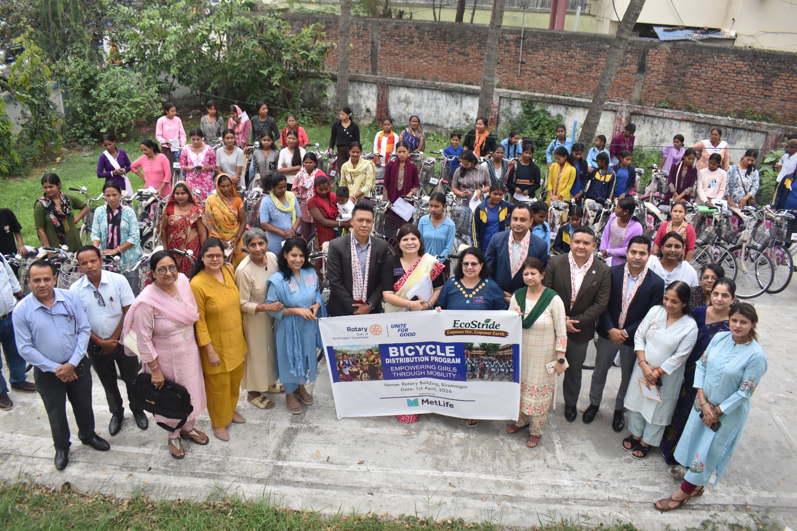 ECO STRIDE-EMPOWER HER EMPOWER EARTH  Cycle Distribution Program