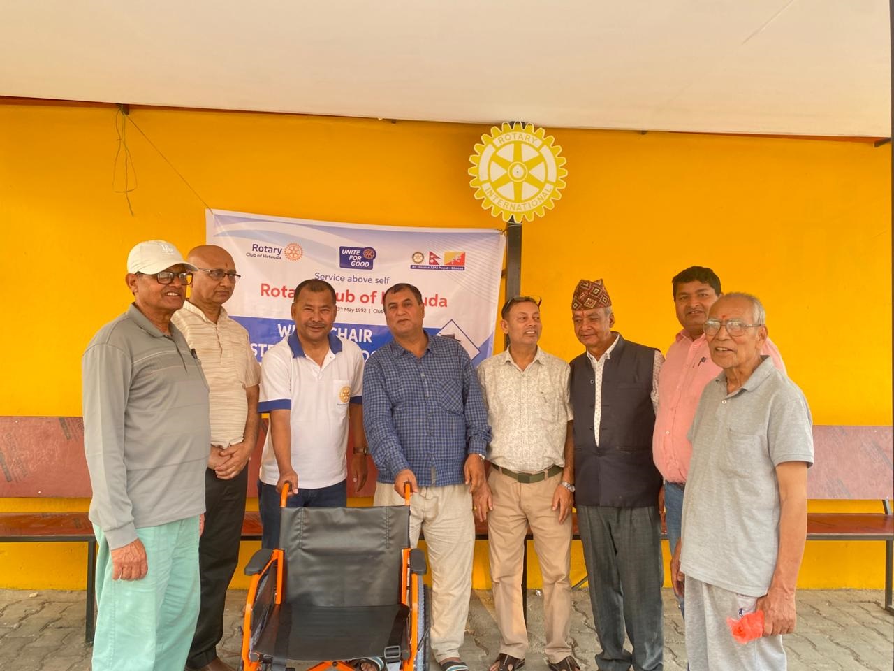 Wheelchairs provided to Bhuwaneswar Temple, Huprachaur, Hetauda-4