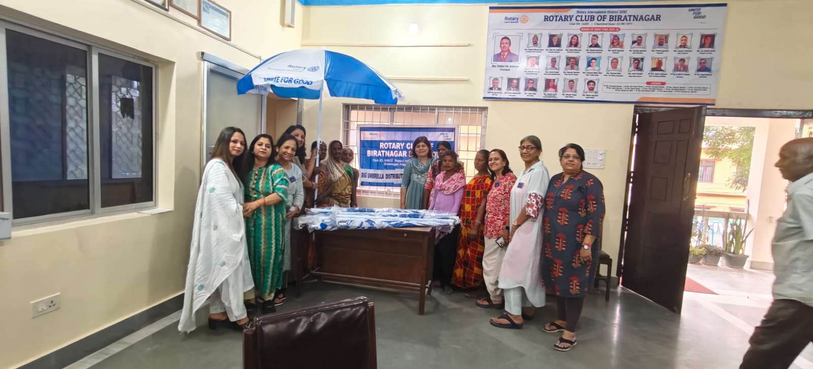 The Shades”- Large Umbrella Distibution to Vegetable Vendors